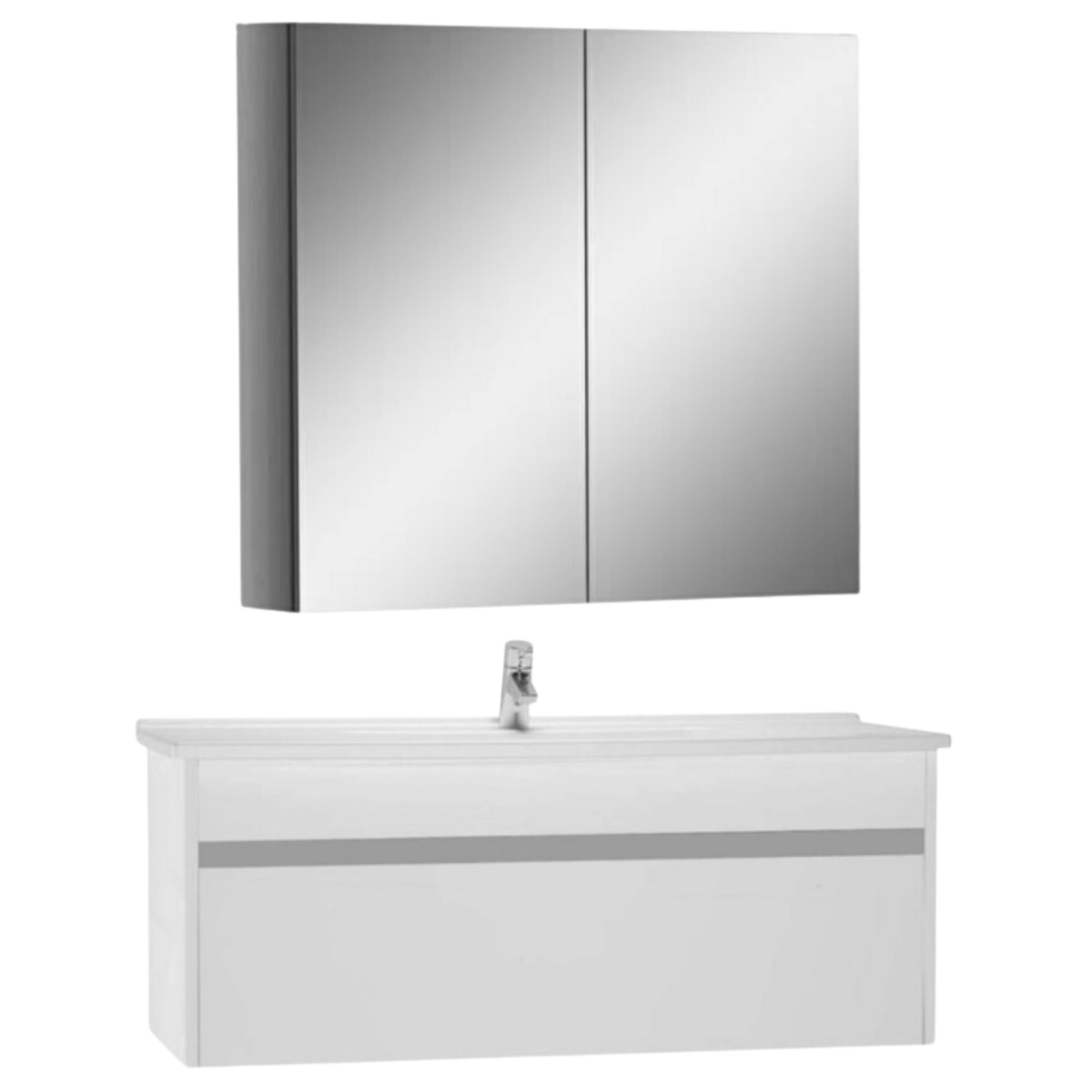 Vitra Arkitekt Dolaplı Ayna S30 Parlak Beyaz Dolap 100 cm