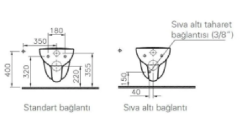 Vitra 5959L003-0850 Arkitekt Asma Klozet