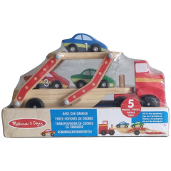 Melissa&Doug Ahşap Yarış Arabası Taşıyıcı Seti