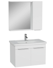 Vitra Quadrum Banyo Dolabı Seti Kapaklı 80 cm Beyaz 65521
