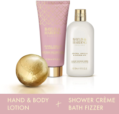 Baylis & Harding Jojoba, Vanilya ve Badem Yağı Lüks Banyo Hediye Seti - Vegan Dostu