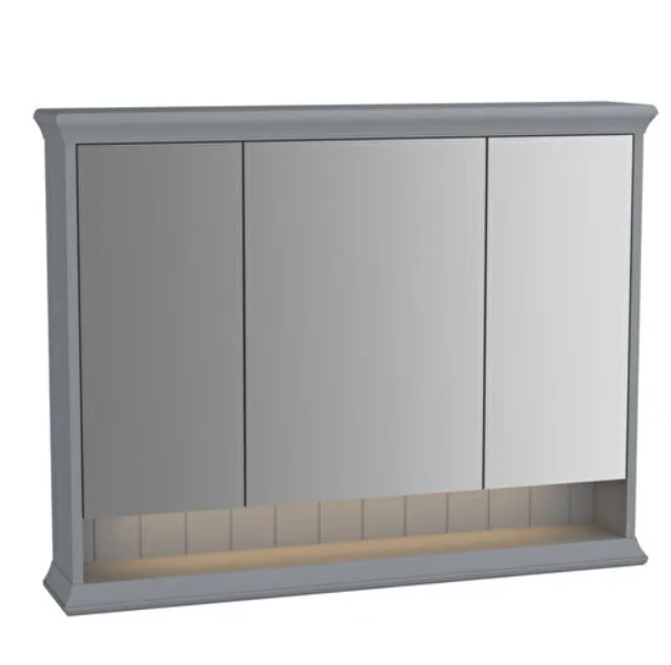 Vitra 62235 Valarte Dolaplı Ayna Mat Gri 100cm