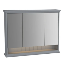 Vitra 62235 Valarte Dolaplı Ayna Mat Gri 100cm