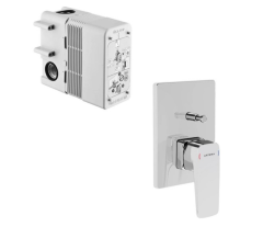 Artema A49280 Root Square 6 Parça Krom Ankastre Duş Seti