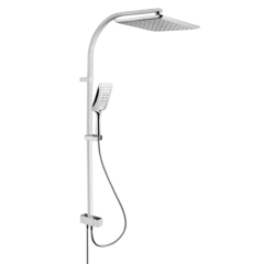 Artema Fold S Lavabo Banyo Bataryası Shine Square Duş Kolonu 3'lü Set