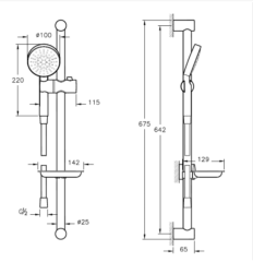 Artema Fold S Lavabo Banyo Bataryası Master 1 F Sürgülü Duş Seti 3'lü Set