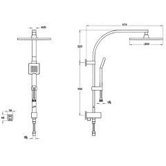 Artema A45611 System Rain LS30 Duş Kolonu