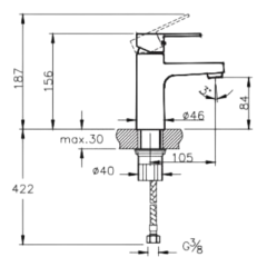 Artema A42878 Nora S Lavabo Bataryası