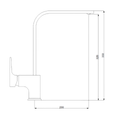 Newarc 941881LB Aqua Siyah Mutfak Bataryası